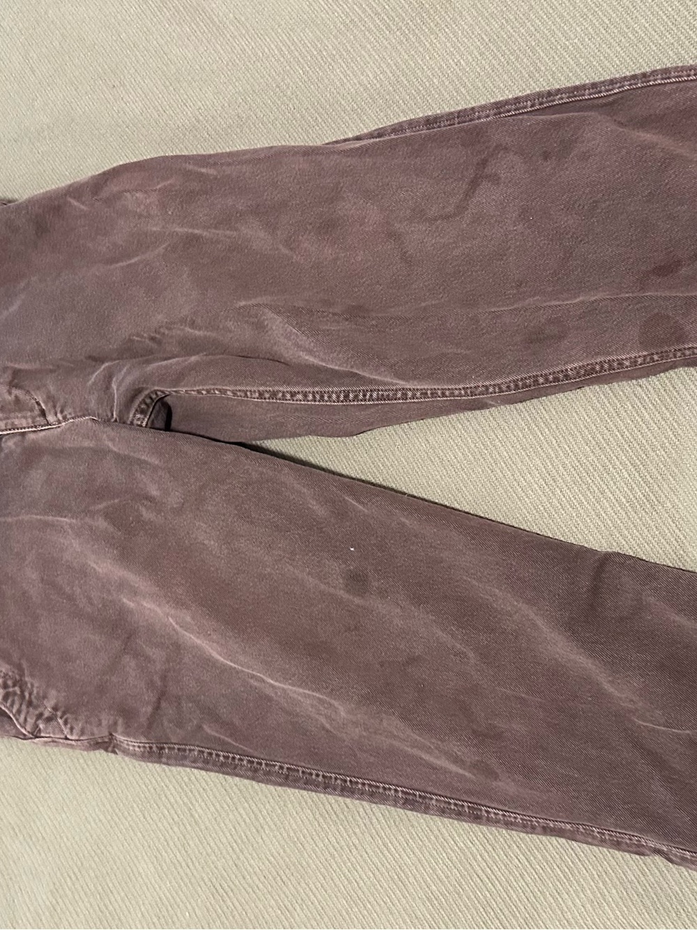 Abercrombie & Fitch Washed Brown Straight-Leg Jeans